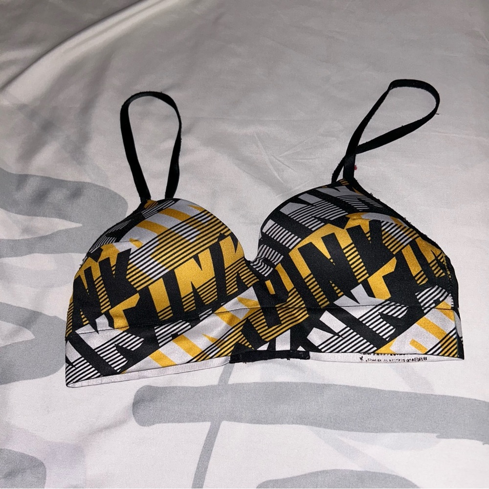 yellow PINK tshirt bra, size s